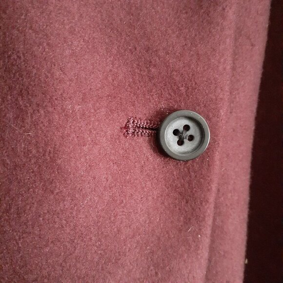 Everlane Coat Red The Italian Wool Cashmere Blend Overcoat Size Small - Picture 10 of 15